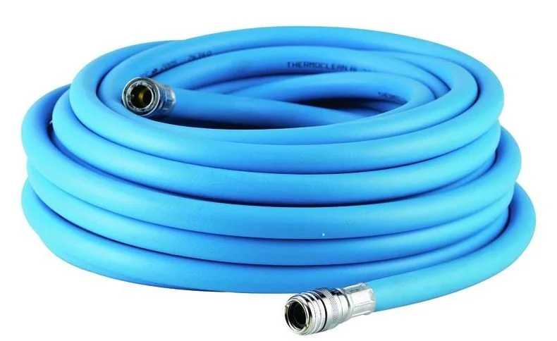 Additional Accessories: Coiled blue Super Thermo food graded industrial washing hose with stainless steel coupling